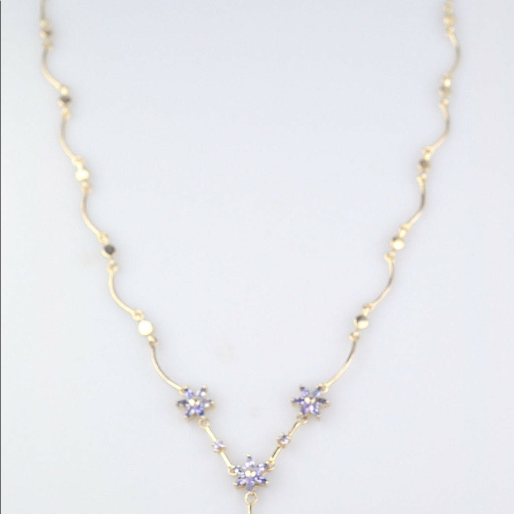 Tanzanite Flower Necklace - Picture 4 of 14